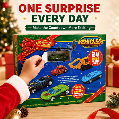24-Day Christmas Vehicle Advent Calendar with Fold-Out Play Scene