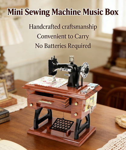 Mother's Day Mini Sewing Machine Music Box