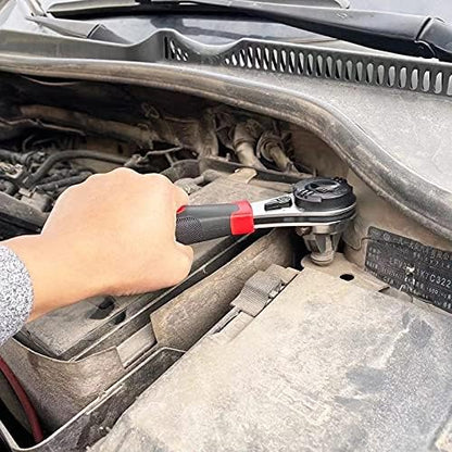 Adjustable Ratchet Wrench 6-22mm Heavy Duty CR-V Steel Repair Spanner