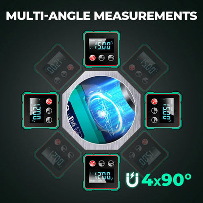 2025 Magnetic Digital Angle Finder with Electronic Laser
