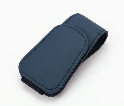Magnetic Sun Visor Organizer Leather Sunglasses, Card & Ticket Holder