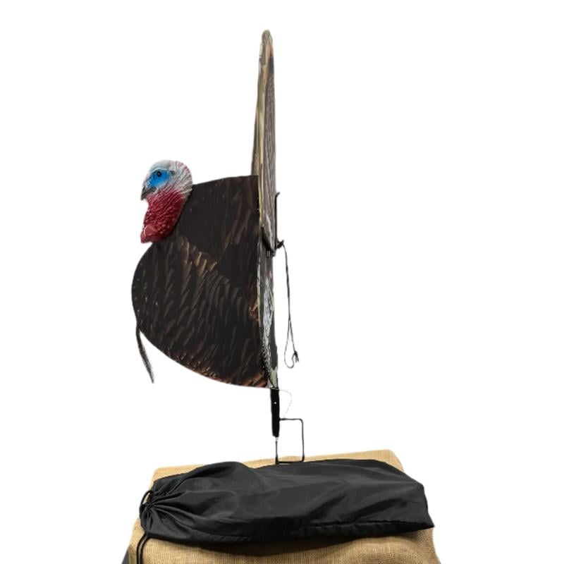 Spring Hunt - Ultra-Realistic Collapsible Turkey Hunting Decoy with Stake & Carry Bag
