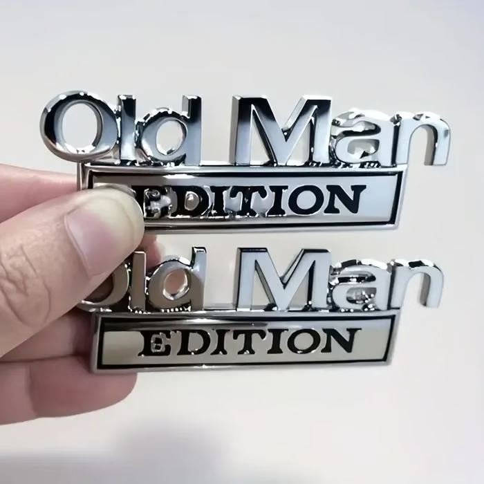 Year - Old Man Edition Car Emblem