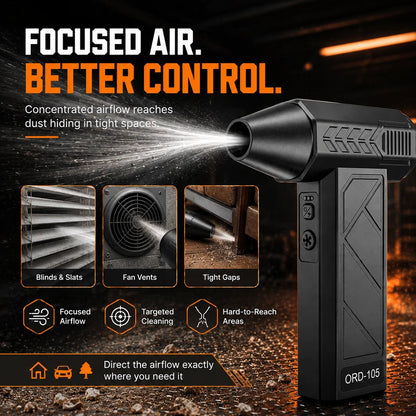 Cordless Turbo Air Duster for Cars, Garages & Workspaces