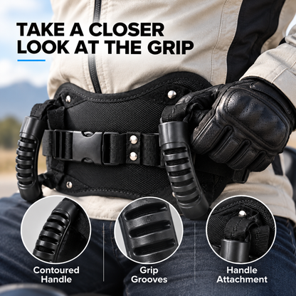 Ride Together Motorcycle Passenger Grab Belt