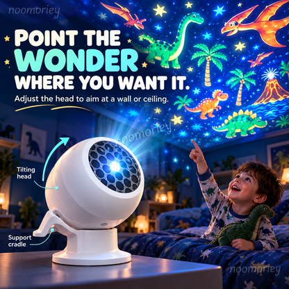 Magical Dinosaur & Ocean Star Projector Turn Bedtime Into an Underwater Adventure!