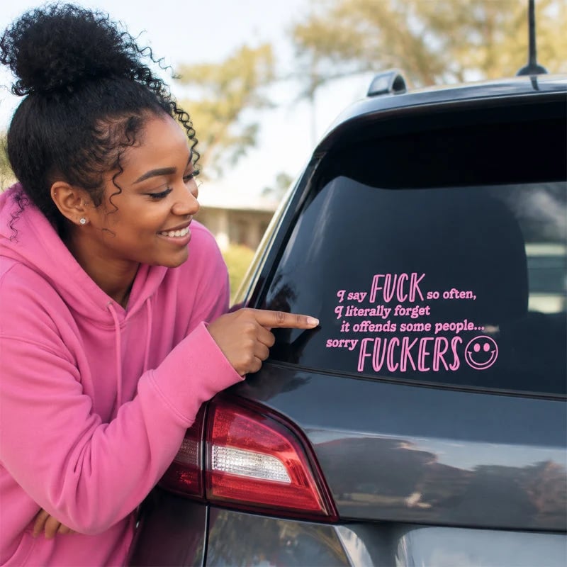 "I Say F ck SO OFTEN" Funny Car Decal