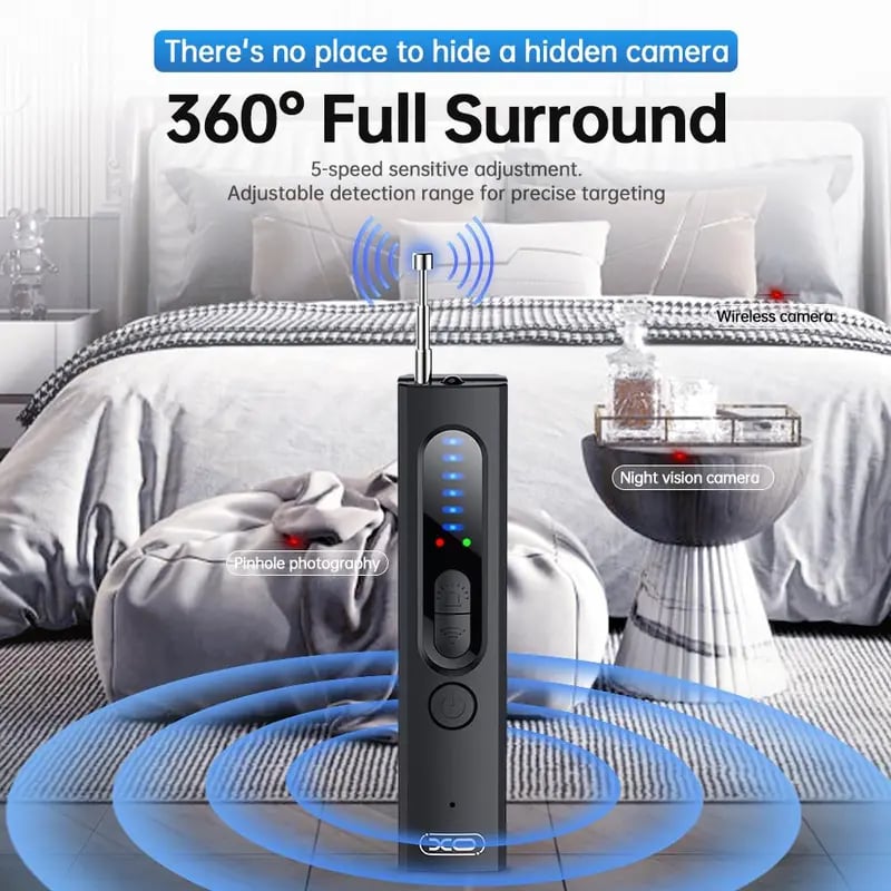 Protecting your privacy Hidden Camera Detectors, GPS Tracker Detector and RF Signal Scanner