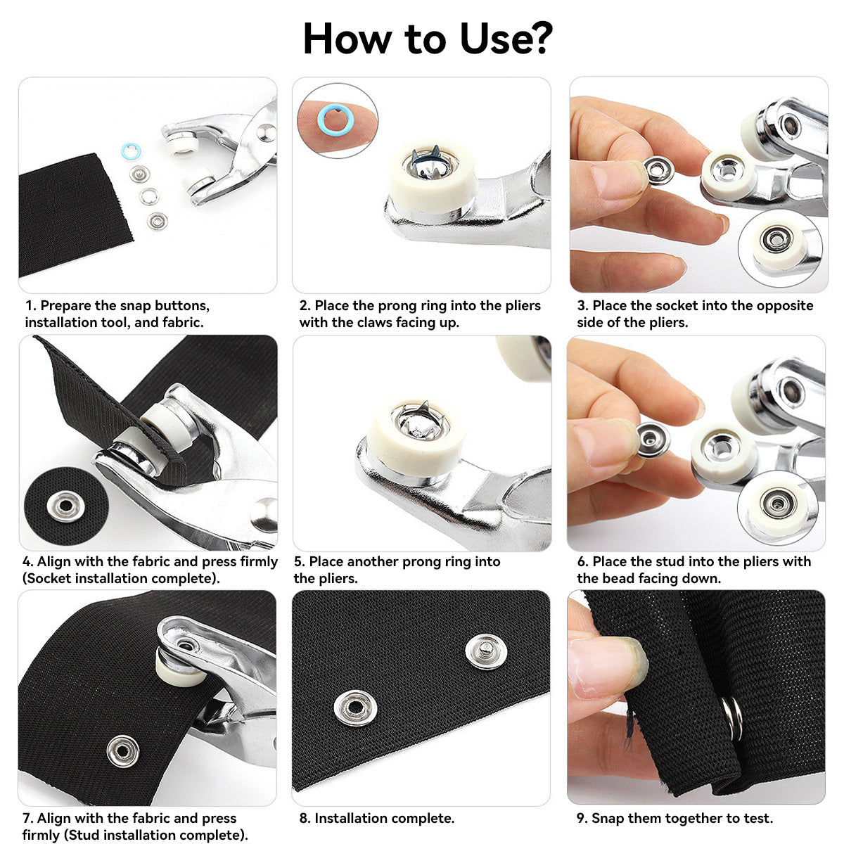 Color Snap Pliers Kit