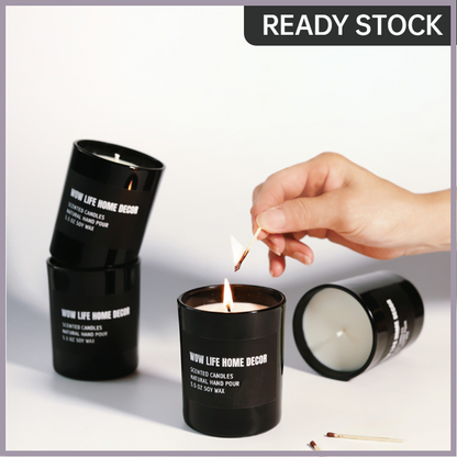 Black White Soy Candle