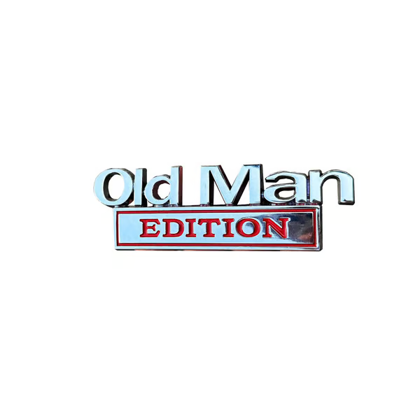 Year - Old Man Edition Car Emblem