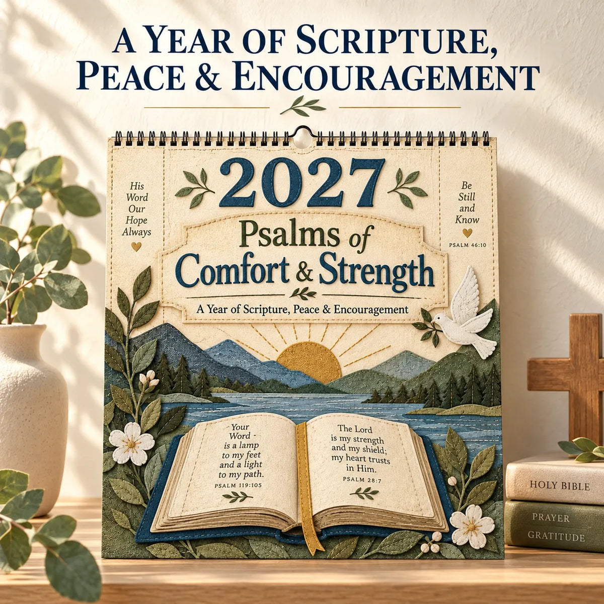2027 Psalms Wall Calendar | Monthly Scripture & Christian Artwork