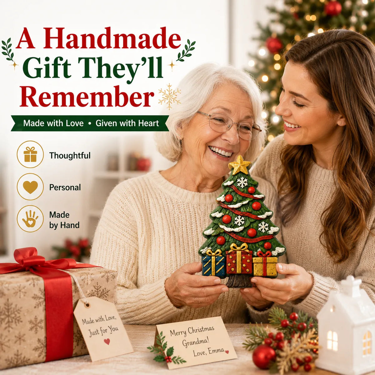 DIY Christmas Tree Mold & Paint Craft Kit