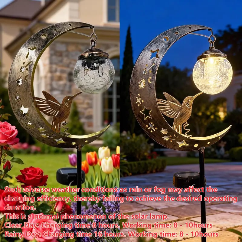 Hummingbird Moon Solar Light