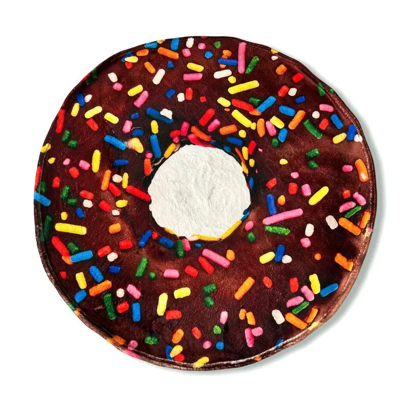 Realistic Food Blanket | Pizza, Donut & Tortilla Cozy Throw