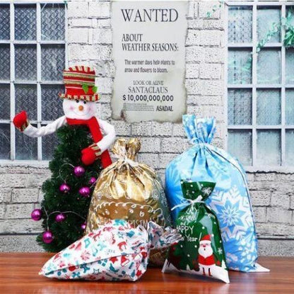 Drawstring Christmas Gift Bags (Biodegradable)