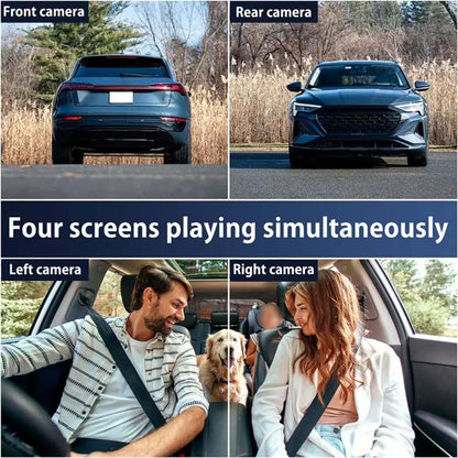 4K 360 Smart Dash Cam System Full View, Night Vision & Loop Recording