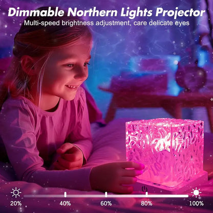 Rechargeable Wave Projector 16 Color Shower Light, Remote Controlled & Waterproof