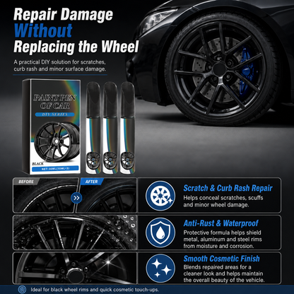 Wheel Scratch Repair Pen Fix Curb Rash in 10 Min | Rust-Proof Formula