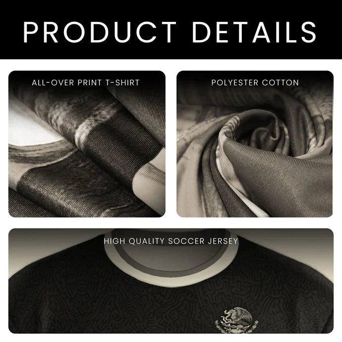 Men's Mexican Aztec Soccer Print Casual Tee