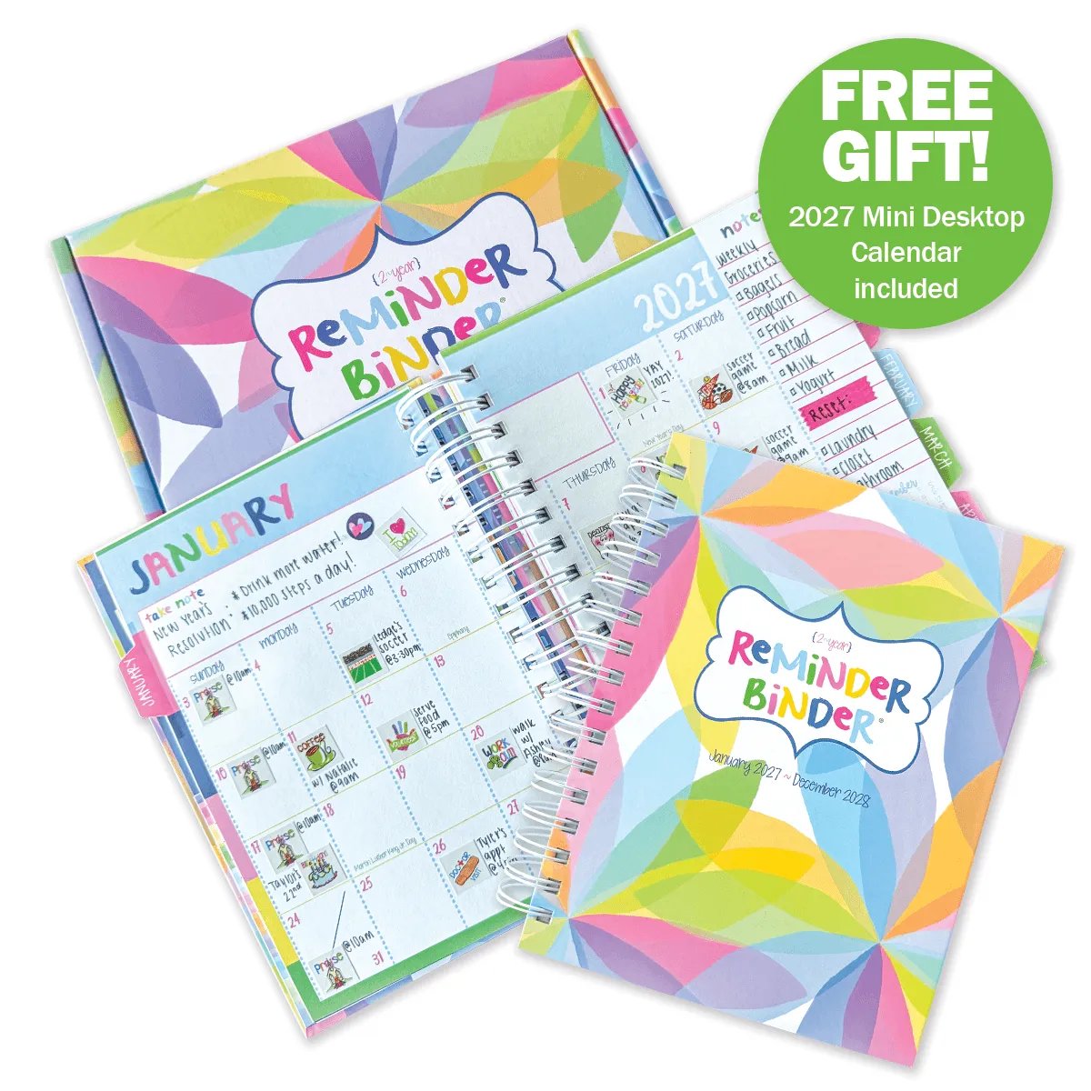 2027 2028 Reminder Binder 24-Month All-in-One Life Planner