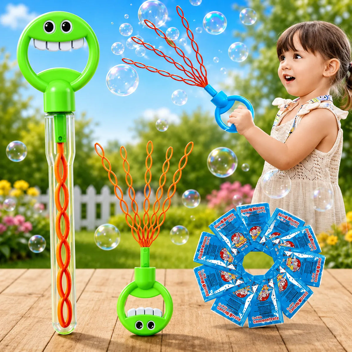 32-Hole Smiley Face Bubble Wand