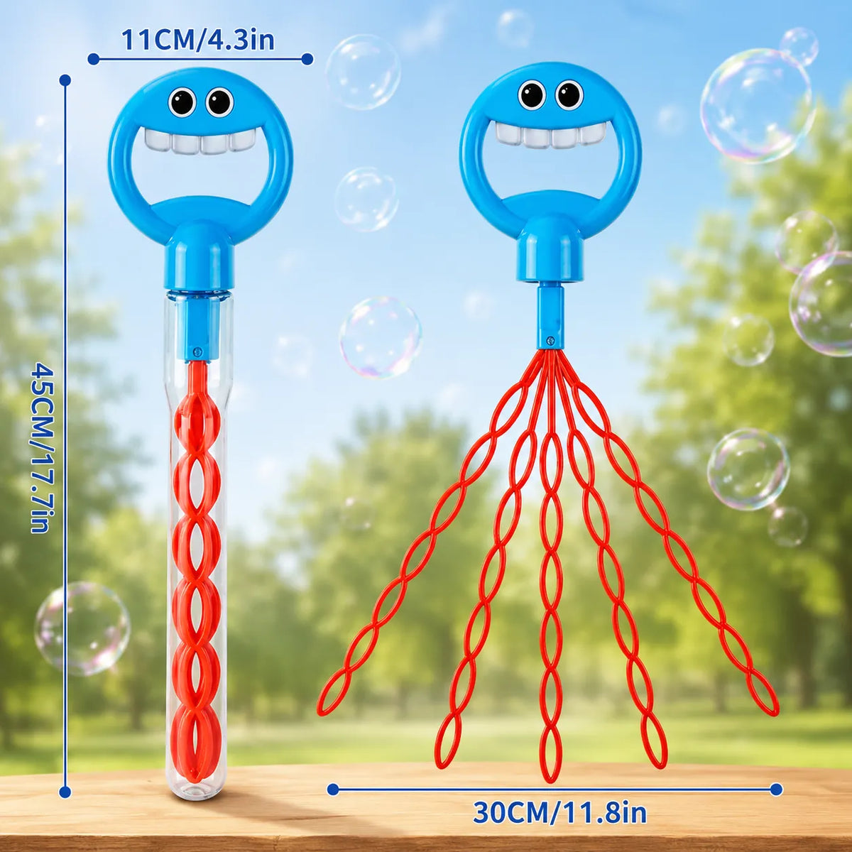 32-Hole Smiley Face Bubble Wand