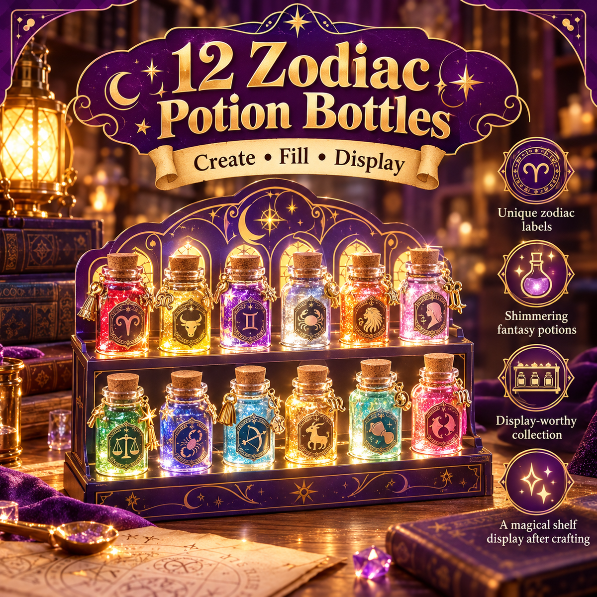 Starlit Wish Potion Lab DIY Zodiac Magic Potion Making Kit