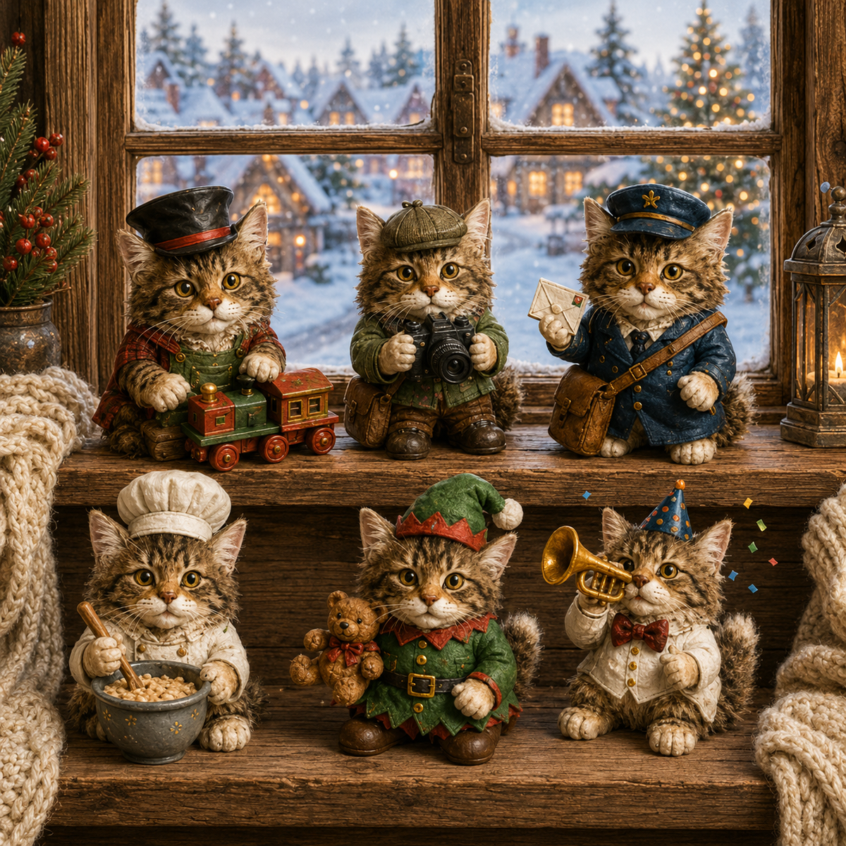 Maine Coon Jobs Advent Calendar 2026 24 Days of Unique Collectible Cat Miniatures