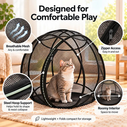Collapsible Cat Rolling Playpen