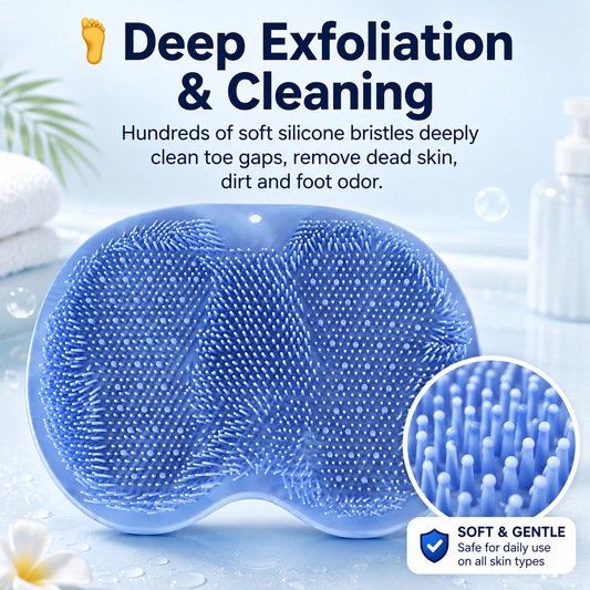 Back/Foot Shower Cleansing Brush - For Cleansing and Exfoliation
