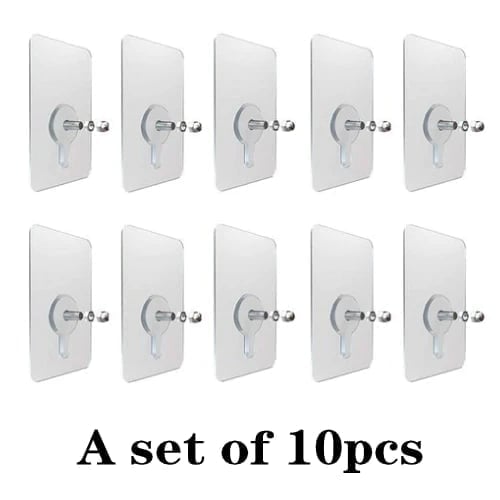 10 Pcs Self Adhesive Wall Hooks