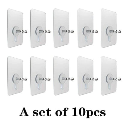 10 Pcs Self Adhesive Wall Hooks