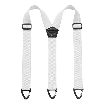 Heavy-Duty Men s Suspenders with Hook Clips Adjustable X/Y-Back Work Suspenders