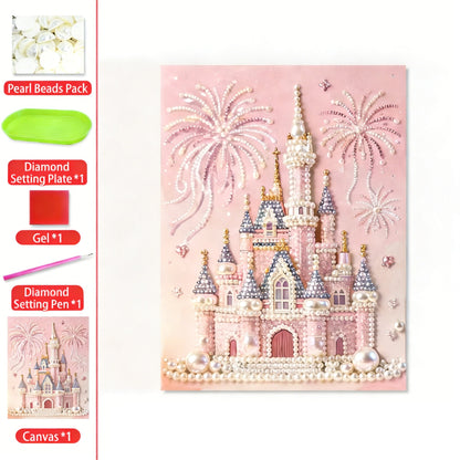 ⚡️Buy 2 Free Shipping🏰✨DIY Beaded Art Kit - Castle Pearl Painting