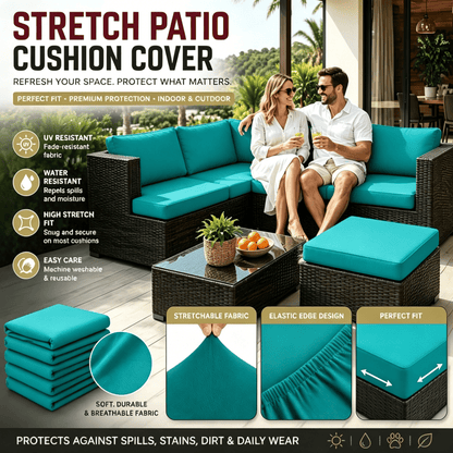 Stretch Sofa Cushion Covers Set (4 / 8 / 12 PCS)