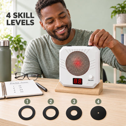 Rechargeable Electronic Laser Training Target with Instant Hit Feedback & Magnetic Mount