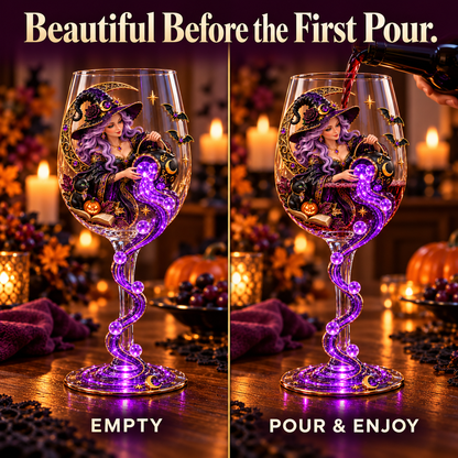Halloween Decorative Wine Glass Collection | 5 Spooky Designs