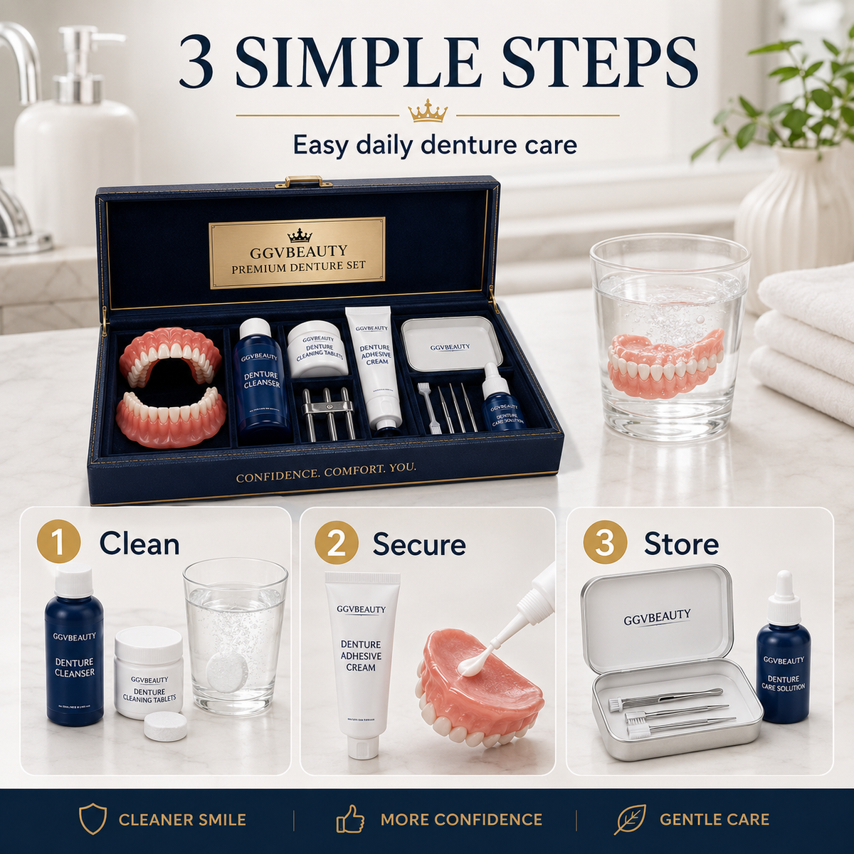 Full-coverage dental veneers / Cosmetic dental aligners