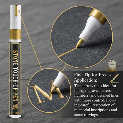 Gold Engraving Marker Restore Faded Inscriptions with Care