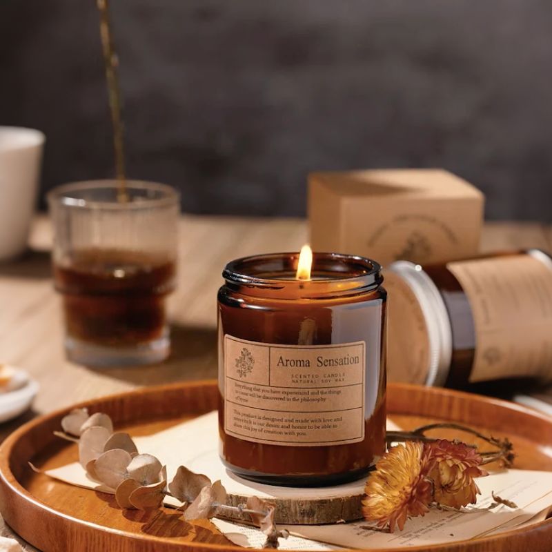 Brown Woody Soy Candle