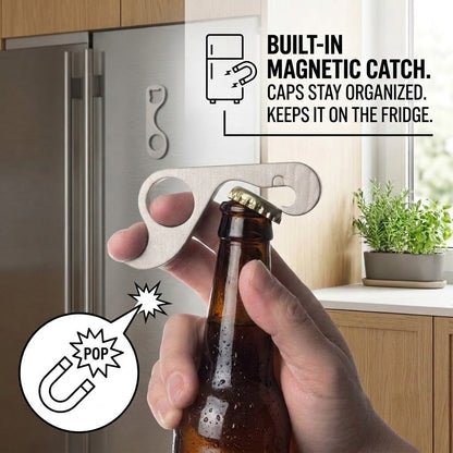 One-handed Bottle Opener