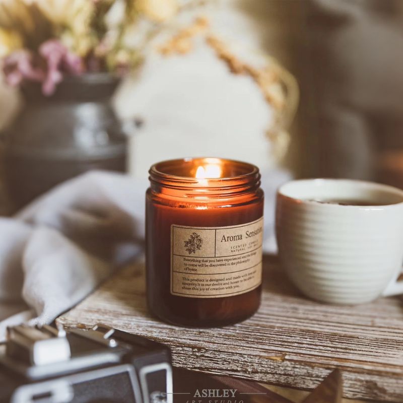 Brown Woody Soy Candle