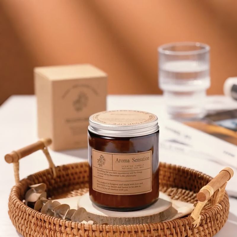 Brown Woody Soy Candle