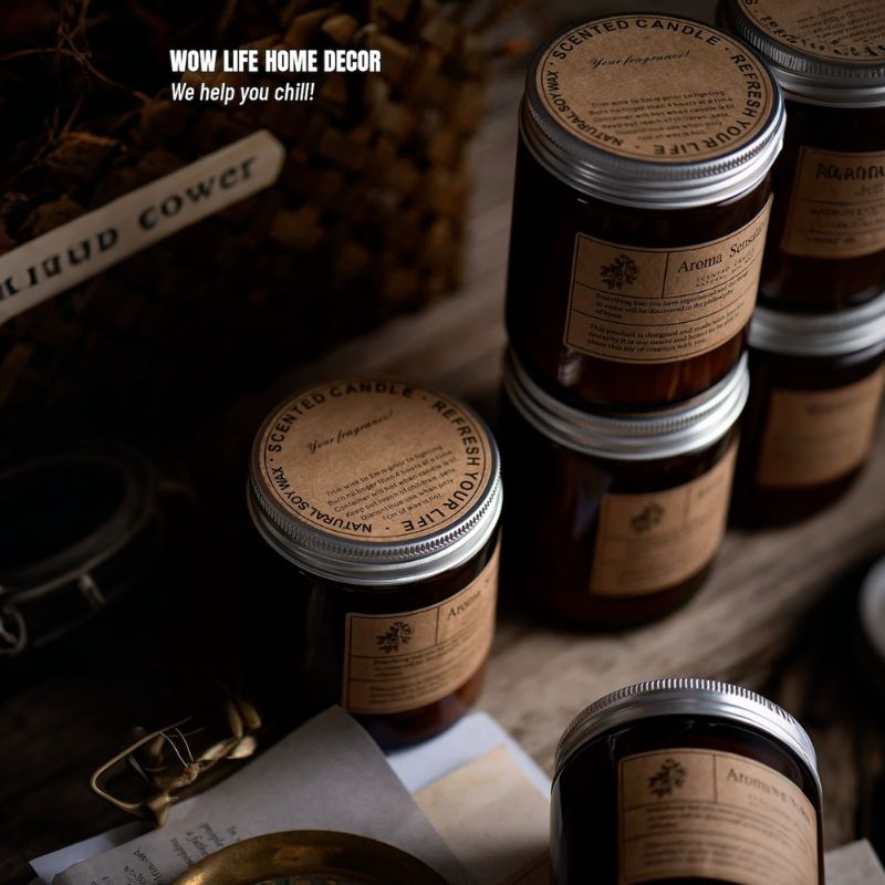 Brown Woody Soy Candle