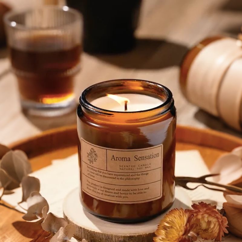 Brown Woody Soy Candle