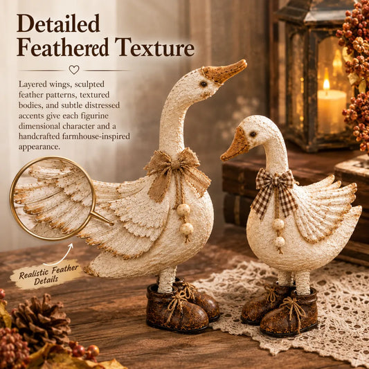 Whimsical Farmhouse Flock Figurines Charming Animal Pairs for Cozy Country Homes