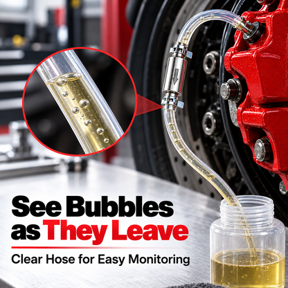 One-Way Check Valve Hydraulic Brake Bleeder Kit Solo Motorcycle & Car Tool