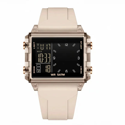 Analog-Digital Sport Watch Waterproof, Luminous & Multi-Function