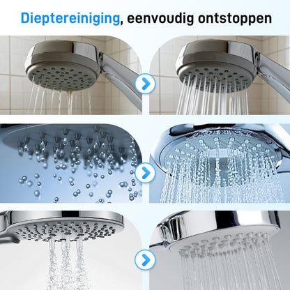 Anti-clogging cleaning brush for holes